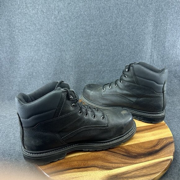 Red Wing Irish Setter Black Steel Toe Work Boots 6" Mens 13 D/M 83664 Kittson - Picture 8 of 10